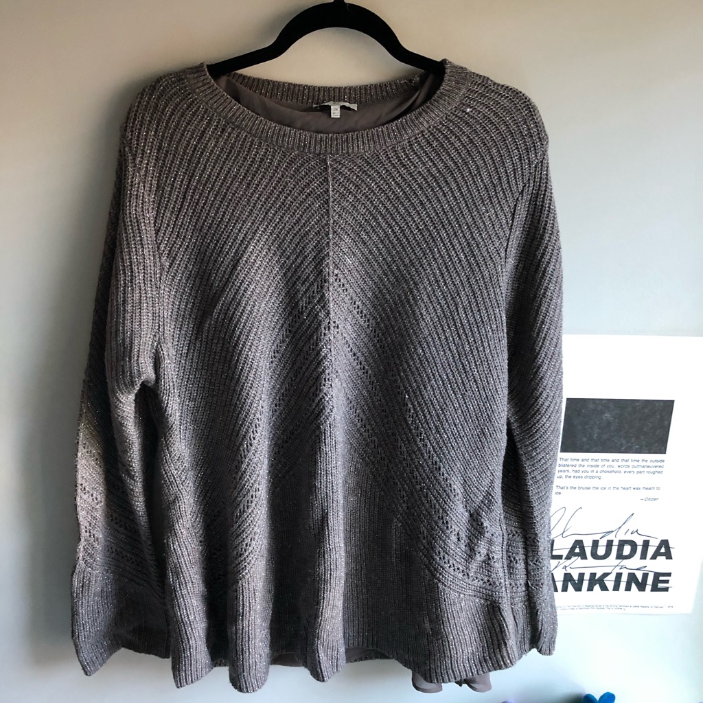 Lucky Brand Luxe Sweater With Sequin Threads